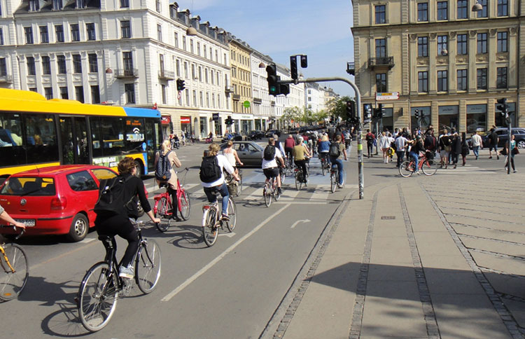 Se déplacer à vélo à Copenhague © Jean-François Bruneau